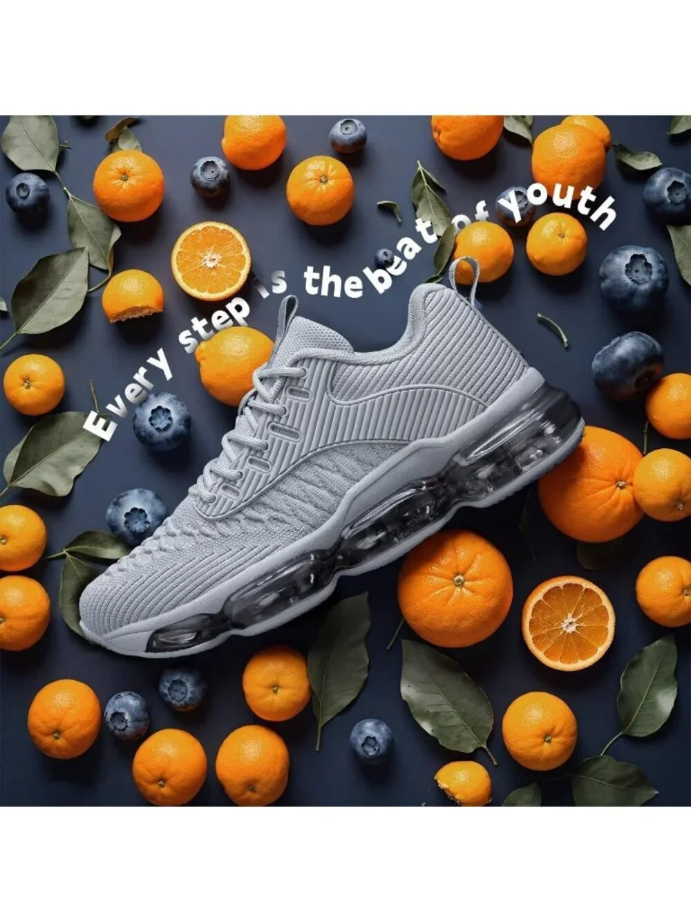 Women Light Grey Air Cushion Basketball Breathable Cross Trainers Sneaker Shoes